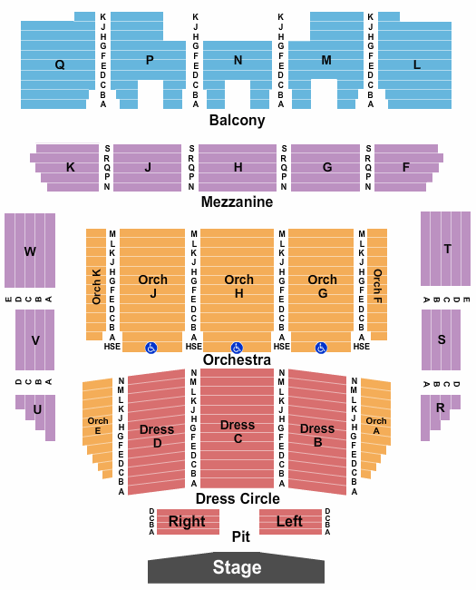Raleigh Memorial Auditorium At Martin Marietta Center for the Performing Arts Nutcracker Seating Chart